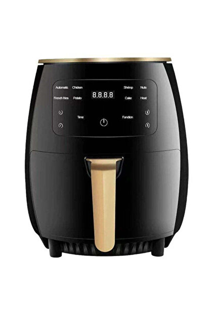 Friteuză cu aer cald, capacitate 6L, 2400W, ecran tactil LCD, fără ulei, pentru gătit sănătos
