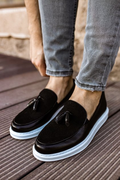 Rs002 - Cbt Loafer Pelle Men's Shoes Black