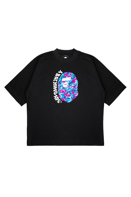 Unisex Oversize a Bathing Melted Printed Boxy Fit Thick Fabric (240Gsm) T-Shirt