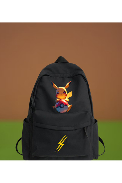 Pikachu Printed School, Dershane, Course Backpack