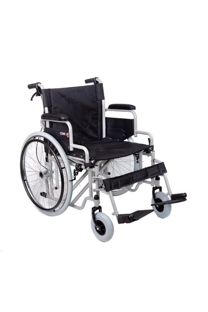 Tekerlekli Sandalye | 60 cm Geniş Oturum, Çift Makaslı Çelik Şase DM-312