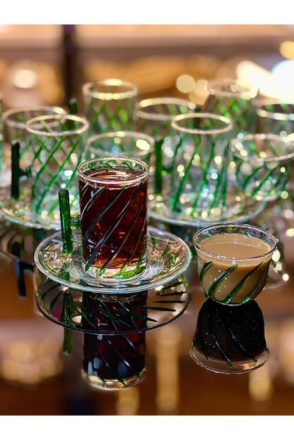 18 PARÇA ÇAY BARDAK MIRRA KAHVE YANI