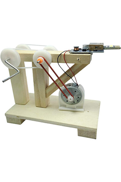 Kit Generator Manual - Jucarie STEM din Lemn pentru Experimente Stiintifice