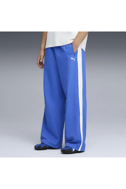 T7 Oversized Track Pants Mavi Erkek Eşofman Altı