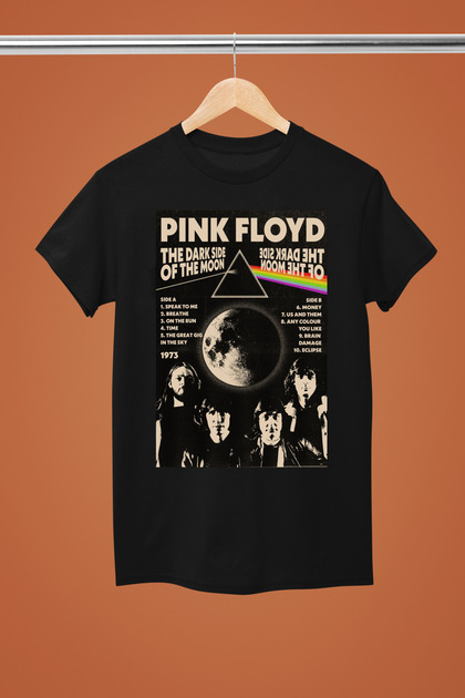 Pink Floyd Printed Cotton Short Sleeve Regular Fit Rock Tshirt