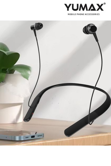 Kablosuz Boyun Askılı Bluetooth Kulaklık U-1 | 100 Saat Şarj | Mikrofonlu Spor Müzik Headset