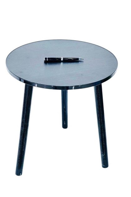 Mini Round Center Coffee Table 42x40cm Black