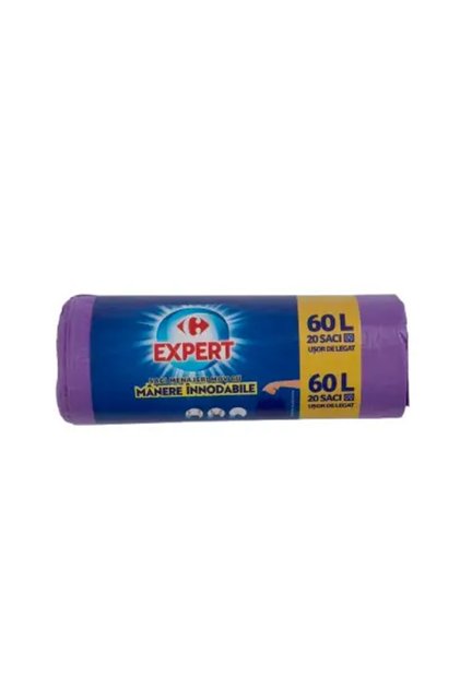 Saci menajeri mov 60l 20 bucati