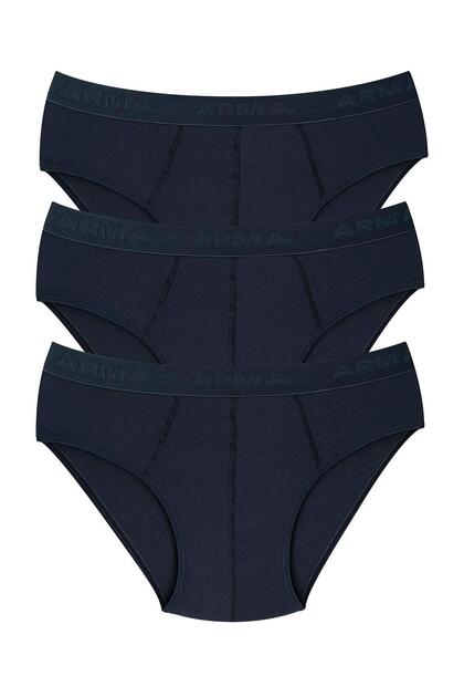 Men's Bamboo Slip Panties Plain Smoked 3 Pack