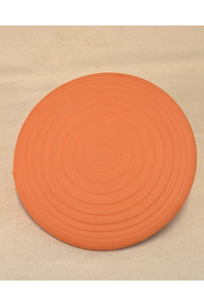 Doğal Kızıl Toprak Teyemmüm Taşı – 20 cm Çap | İslami İbadet İçin Özel