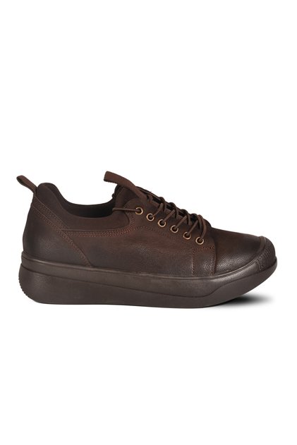 Brown Nubuck Genuine Leather Women's Casual Shoes 2551701K Z