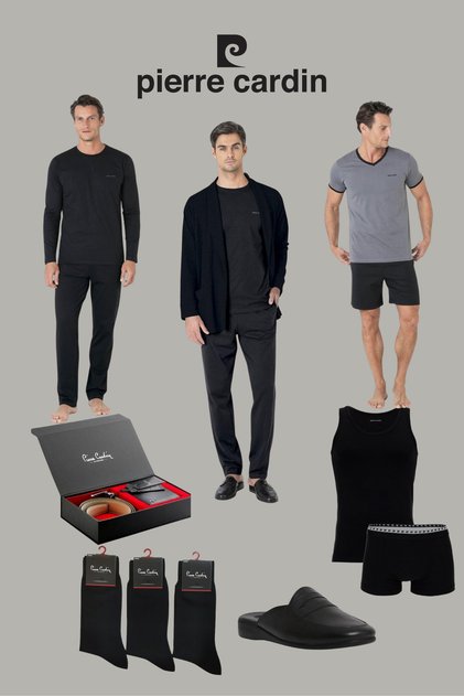 Men's Dowry Set Black Licensed Boxed 9-Piece Groom Set