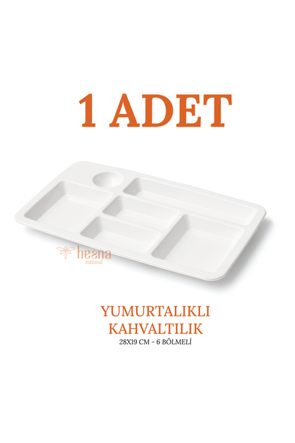 Unbreakable Breakfast Table D'Hote Tray - with Egg