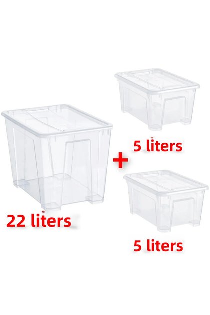 Quality Storage Box Set 1 Piece 39X28X28 cm and 2 Pieces 28X20X14 cm