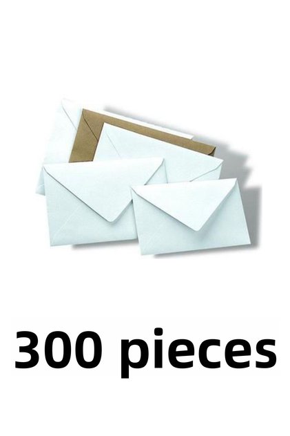 300 Pieces 14x20 Cm Invitation Envelopes 90 Gr White