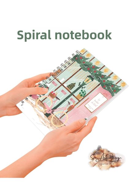 Winter Night Spiral Notebook