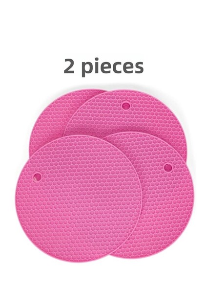 2-Piece Silicone Trivet with Honeycomb Pattern, Griddle Mold, Holder