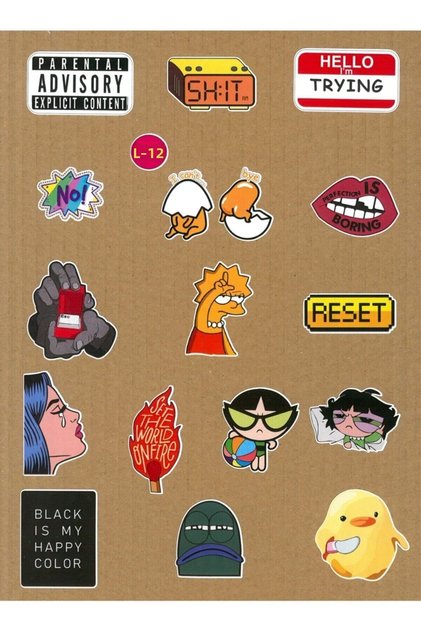 Mental Art Art Themed Laptop Notebook Tablet Sticker Set 17 Pieces