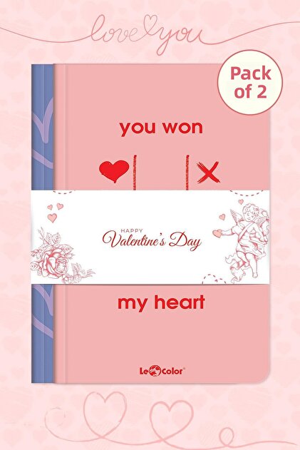 Dear Notebook Set 2 Hearts
