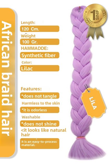 Lilac African Braid - Rasta and Box Braid Fiber Synthetic Hair