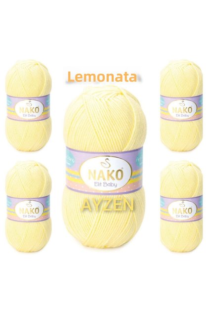 Elıt Baby Hand Knitting Thread Pack of 5 (100gr X 5 Pieces)
