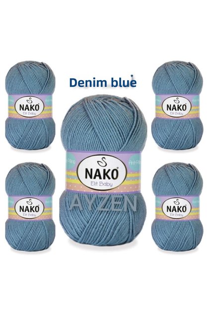Elıt Baby Hand Knitting Thread Pack of 5 (100gr X 5 Pieces)