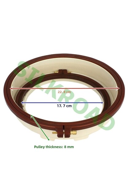 Plastic Punch Pulley (SET) - Punch Embroidery Pulley - 177x228mm - 56mm (2 PIECES Pulley INCLUDED)