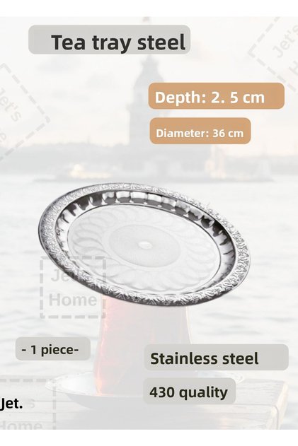 Steel Tea Tray 36 Cm Stainless Steel Tray
