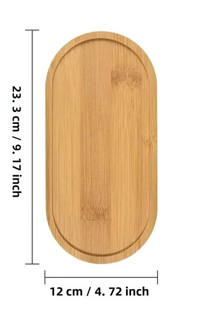 Bamboo Presentation and Serving Tray, Ideal for Multi-Purpose Use Oil Pot Base