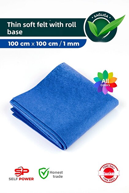 Cobalt Blue 100X100 cm Colorful Activity & Handcrafted Meter Felt