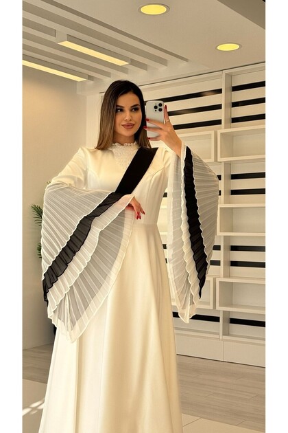 2761 SATEN KLOŞ ELBİSE
