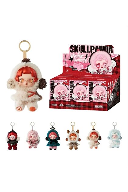 senacacollection Popmart Skullpanda Peluş Anahtarlık Charm 1 ADET