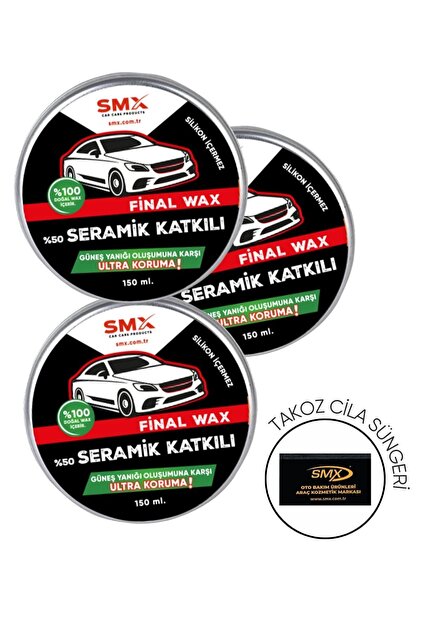 SMX Final Wax ( Seramik Katkılı) 150 gr 3 Adet - Fiyatı, Yorumları