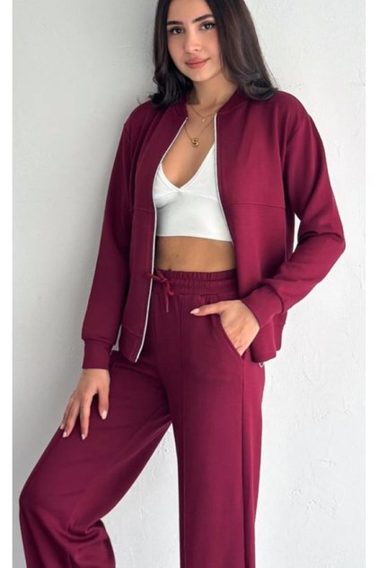 Modal Fabric Zipper Tracksuit Set
