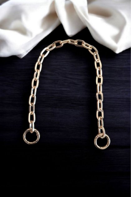 Bag Chain Handle with Gold Color Accessories and Spring Ring - Length: 45 cm (Gold Color)