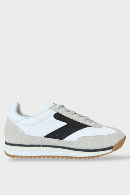 Men's Daily Light Comfortable Sole Sneaker Shoes Gray - Black