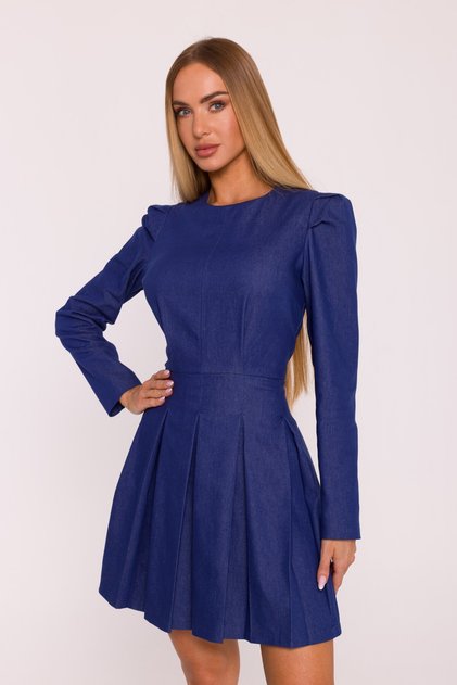 Rochie evazată cu pliuri adânci