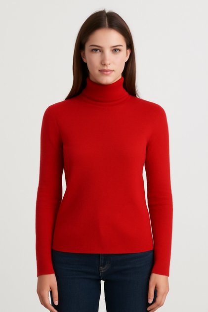 Women's Full Throat Soft Textured Sweater