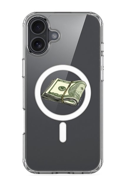 iPhone 16 Magsafe Case Compatible with, Shockproof Phone Bumper Cover - Cash Sticker
