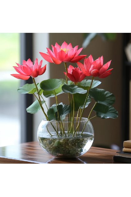 3 Adet Kırmızı Kase Lotus Tohumu Kutsal Kase Lotus Çiçeği Tohumu
