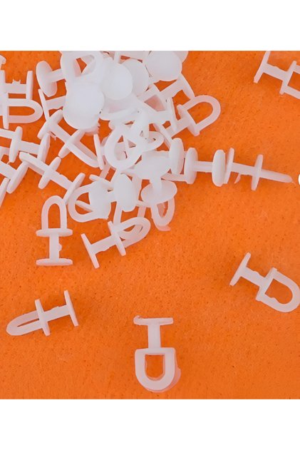 50 Adet Elde Dikmeli Sistem Tül Ve Perde Düğmesi Korniş Halkası