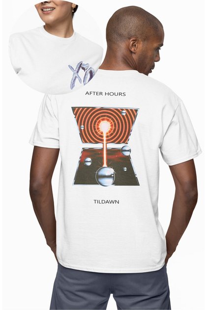 Unisex after Hours Tildawn Back Printed T-Shirt, Oversize the Weeknd Themed Crew Neck T-Shirt