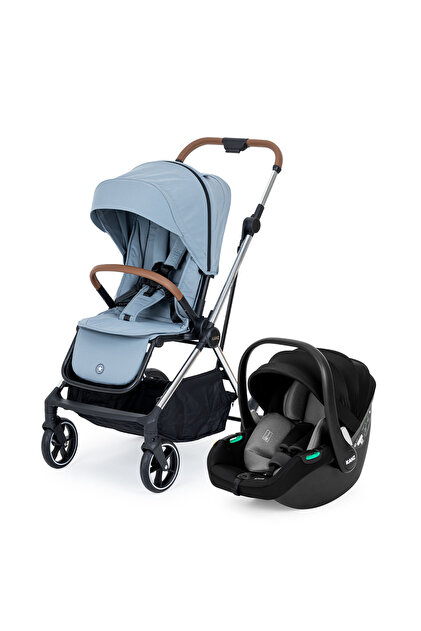 カニピンク Kanz Snap Autofold Travel Sistem Bebek Arabası Foggy Blue - Fiyatı