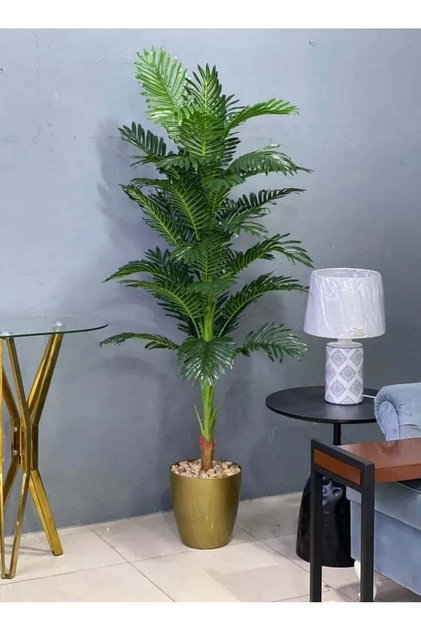 An artificial tree simulating an artificial palm tree with a natural feel, 120 cm high