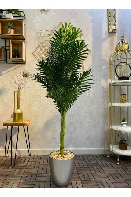 An artificial tree simulating an artificial palm tree with a natural feel, 120 cm high