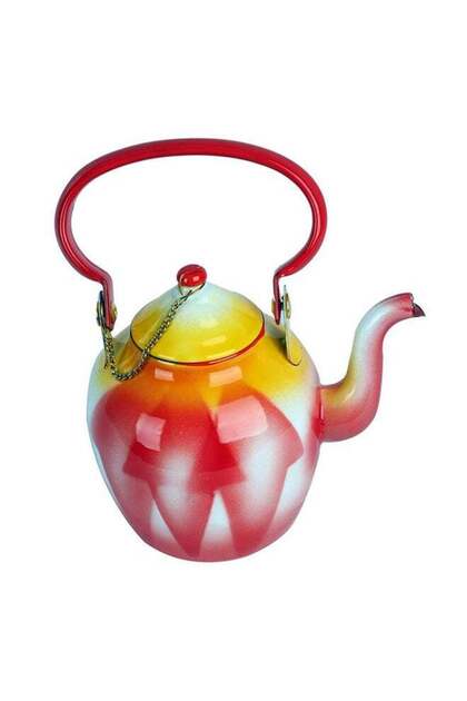 Abriq Ghazzar Alloy Tea Pot Red 12cm