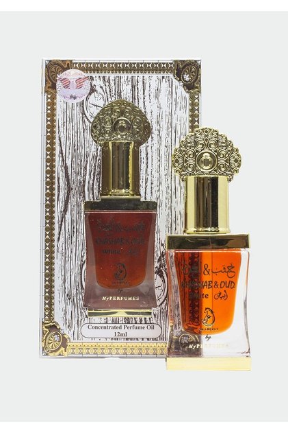 Khashab & Oud White Concentrated Perfume Oil - 12ml | Unisex Rose, Oud & Musk Fragrance