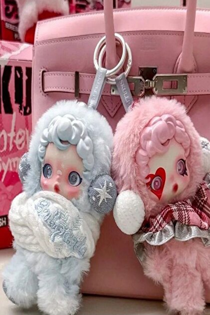 Pofika Pop Mart Skullpanda Winter Symphony Çanta Charmı Labubu