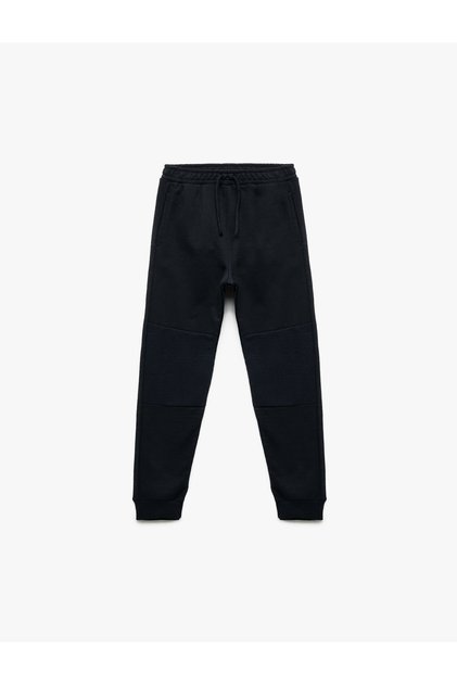 Elastic Waist Pocketed Şardonlu Jogger Sweatpants