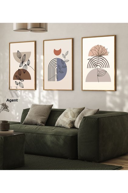 Shades of Coffee Pinterest Style Frame Look 3-Piece Set Table